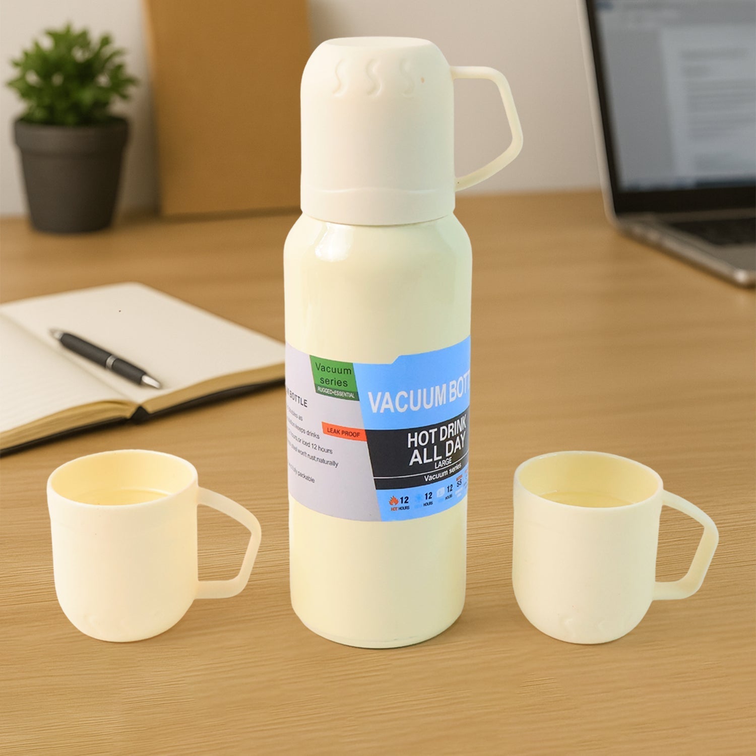 Premium White Vacuum Flask Set Premium White Vacuum Flask Set
